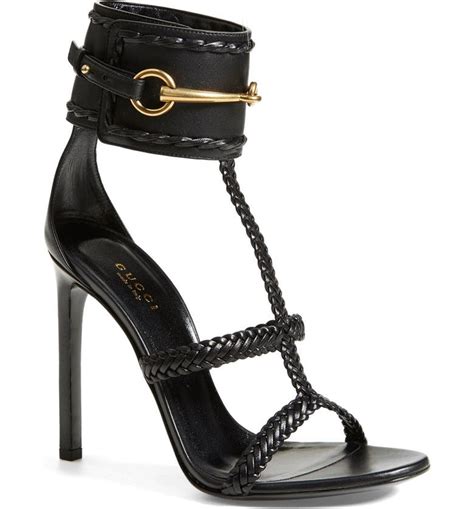 gucci black sandals heels|gucci ursula braided sandal.